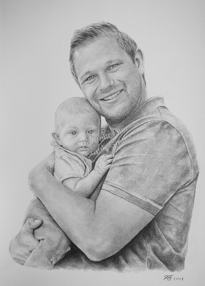 Bleistiftzeichnungen-Portraitzeichnung-Mann-Baby-03
