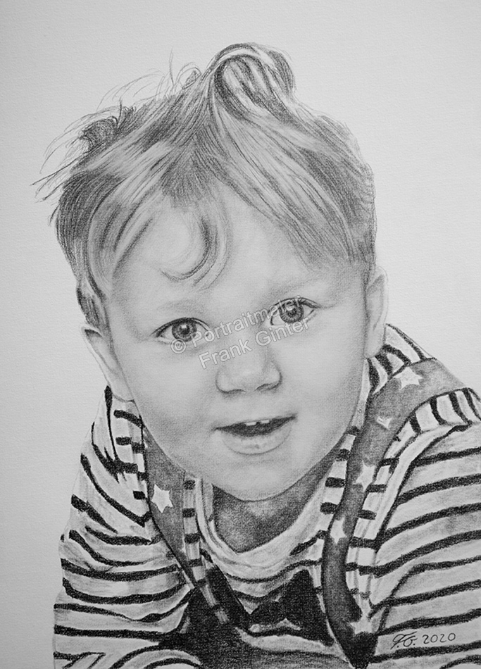 Bleistiftzeichnungen-Portraitzeichnungen-Kinder